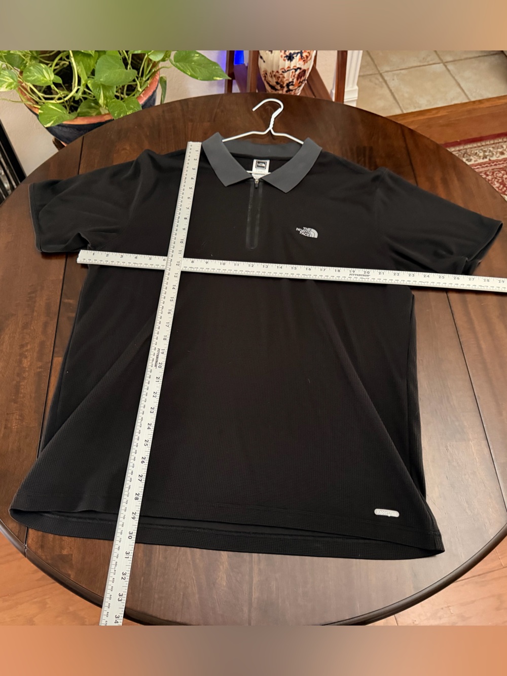 The North Face Men’s Black Polo Shirt with Contrast Collar